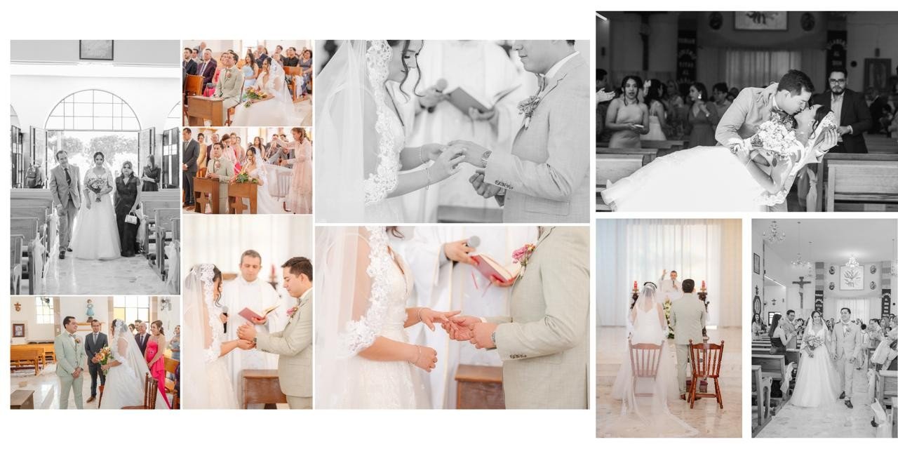 Pliego de boda diseñado por Mexaframe