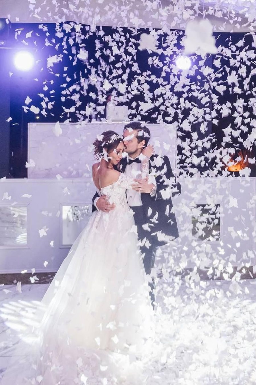 Primer baile con confeti, David Roche Photography